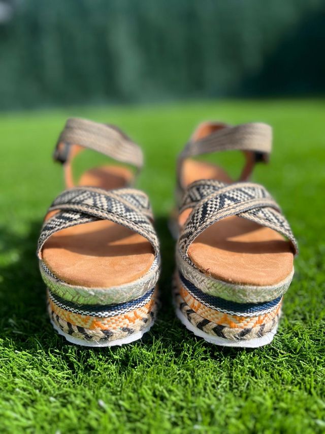 Sandalias de Plataforma con Tiras