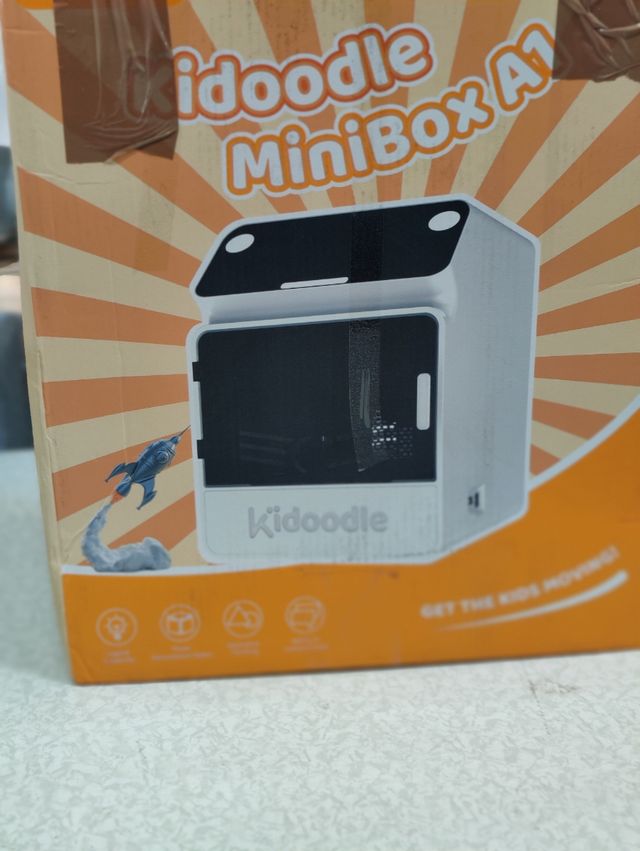 Mini Impresora 3D Kidoole Blanca/Multicolor