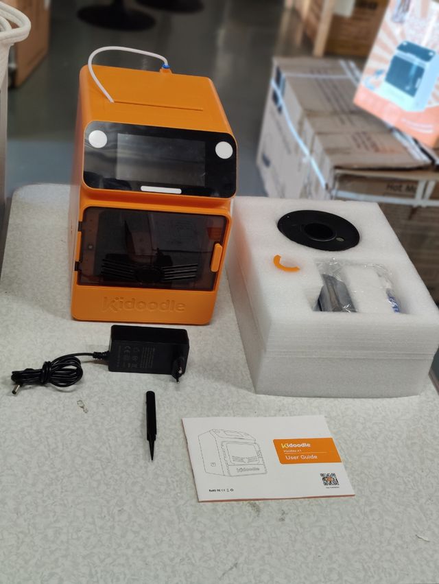 Mini Impresora 3D Kidoole Blanca/Multicolor