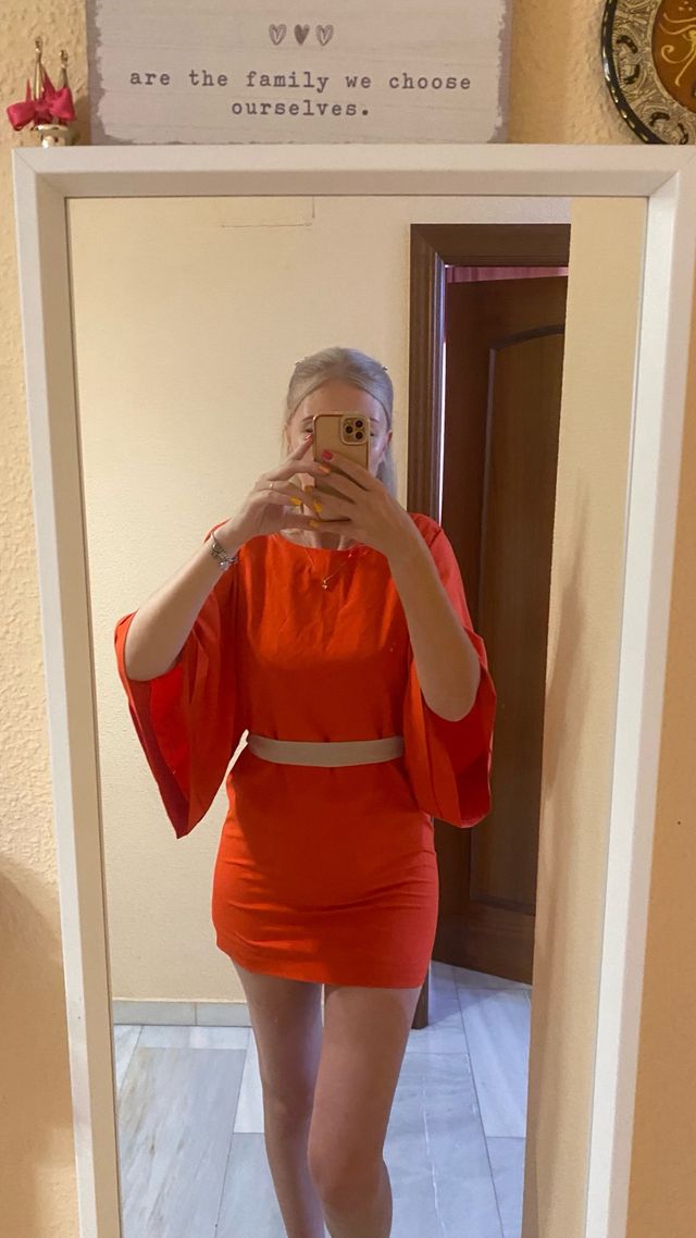 Vestido estilo geisha rojo