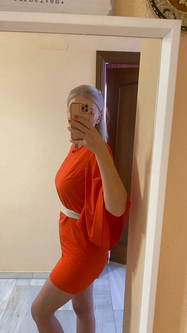 Vestido estilo geisha rojo