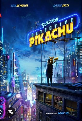 Póster Detective Pikachu Ryan Reynolds