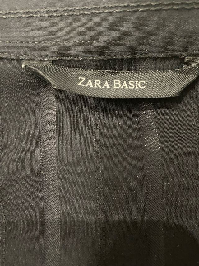 Camisa ZARA Negra Rayas