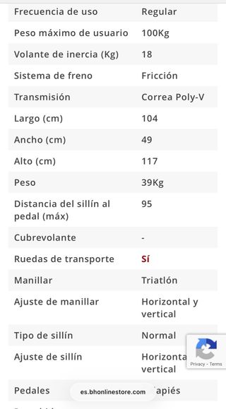 Bicicleta BH Indoor SB 1.4