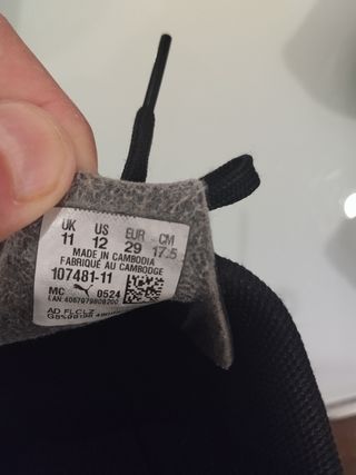 Botas Fútbol Puma Niño Talla 29