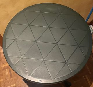 Mesa terraza jardín verde botella plegable