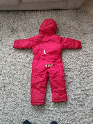 Mono de nieve rojo para niño 4 años