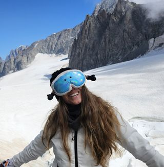Gafas de esquí de peluche divertidas