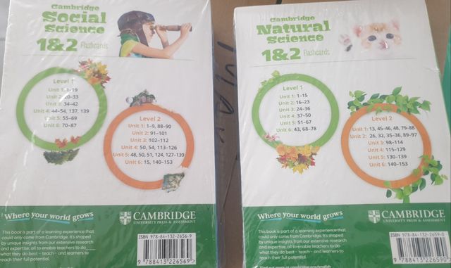 Flashcards de Ciências Sociais e Naturais de Cambridge