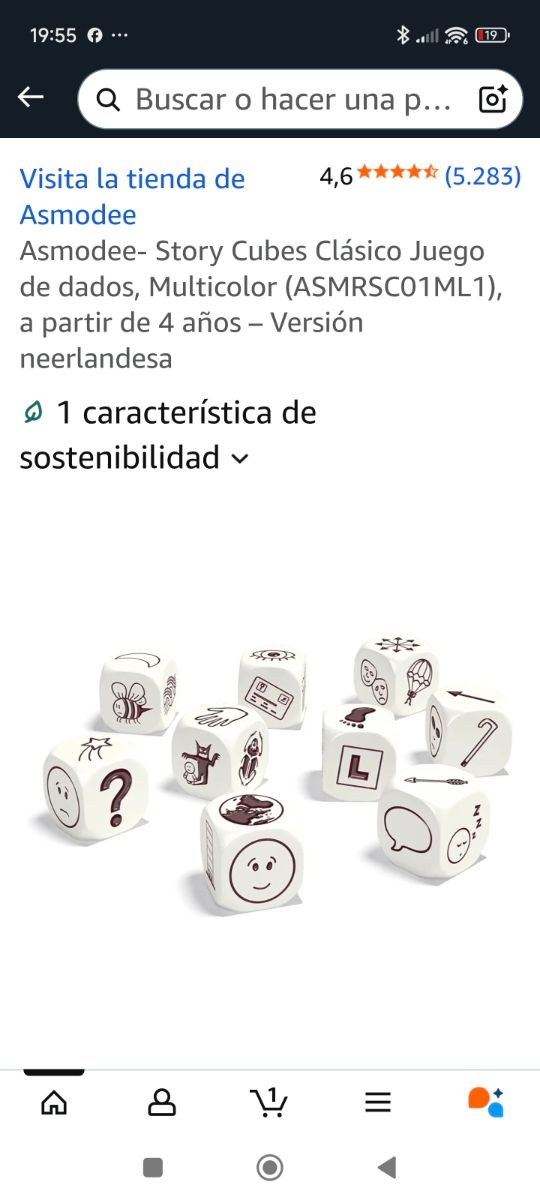 Juego de mesa Rory's Story Cubes Classic