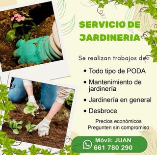 Se ofrece jardinero para mantenimiento de chalet