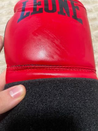Guantes Boxeo Leone 10oz Rojos