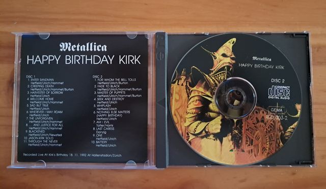 Metallica Happy Birthday Kirk 2CD