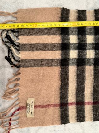 Sciarpa Burberry donna Check Beige 100 cashmere 