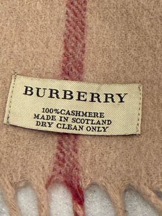 Sciarpa Burberry donna Check Beige 100 cashmere 