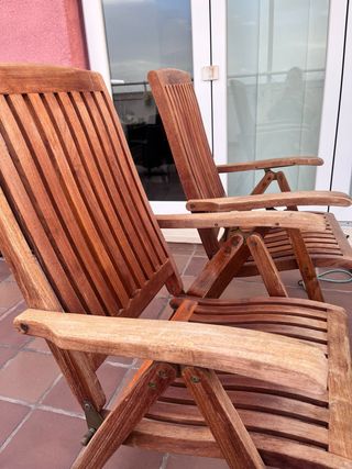 Sillones de madera para jardín