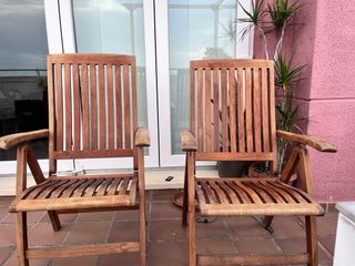 Sillones de madera para jardín