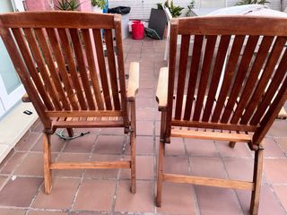 Sillones de madera para jardín