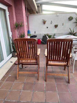 Sillones de madera para jardín