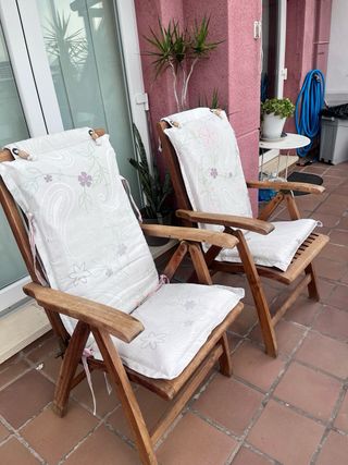 Sillones de madera para jardín