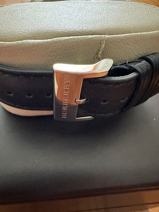 Orologio Burberry Pelle Nero Argento