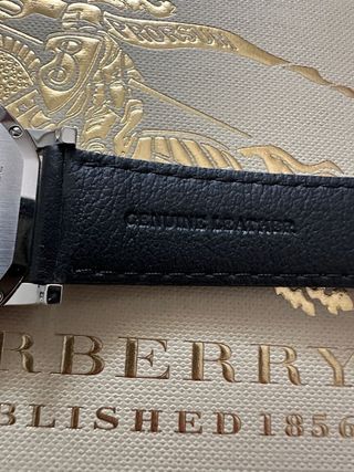 Orologio Burberry Pelle Nero Argento