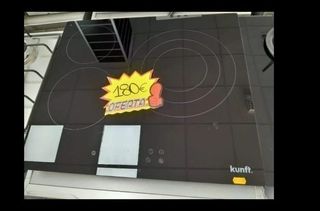 Placa vitrocerámica Kunft 3 fuegos