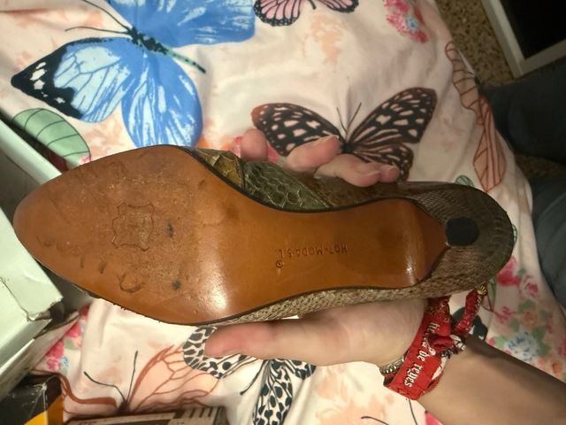 Zapatos piel cocodrilo auténticos talla 35