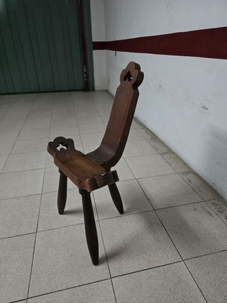 Silla de parto de madera