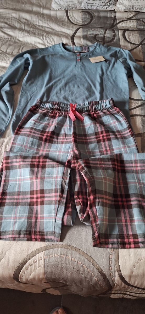 Pijama Marie Claire Mujer Azul y Rosa