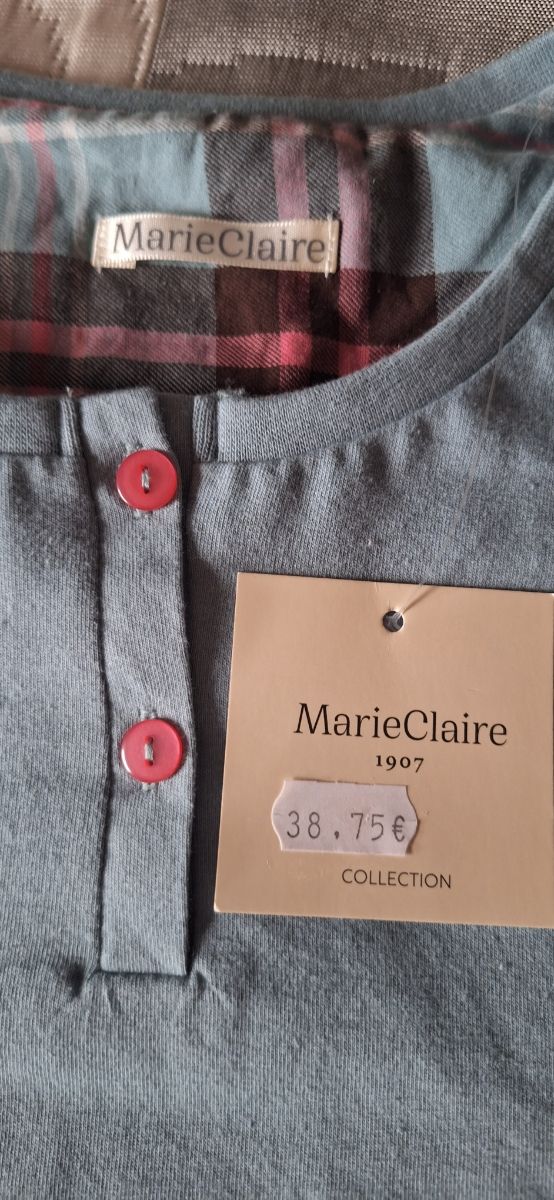 Pijama Marie Claire Mujer Azul y Rosa