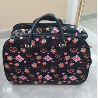 Bolso de viaje con estampado de ositos y Union Jac