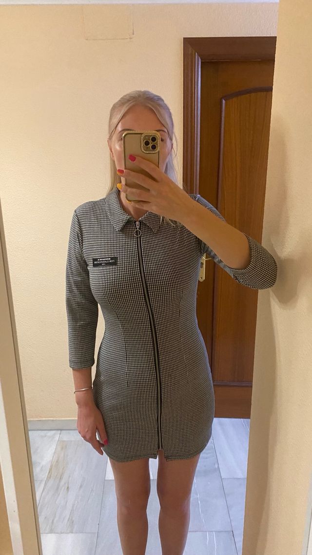 Vestido corto estampado