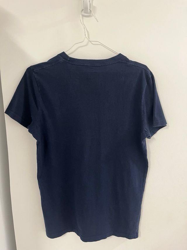 Camiseta Hollister Azul Marinho Tamanho XS