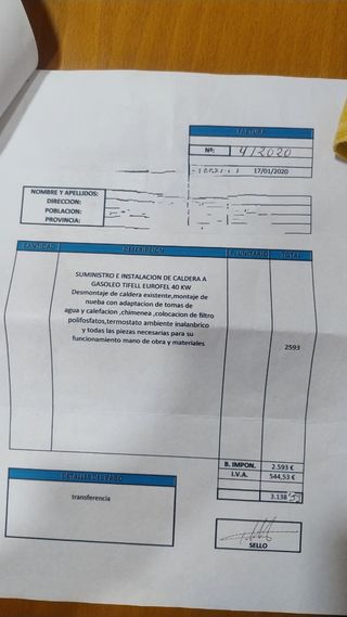 Caldaia a gasolio Tifell