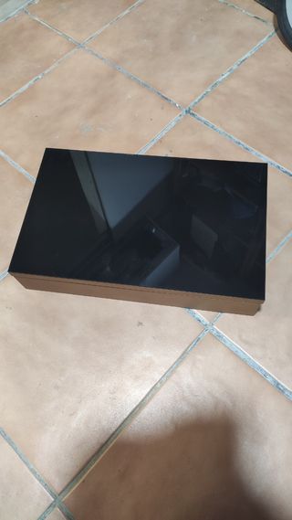 Tapa caja diferenciales cristal negro y madera