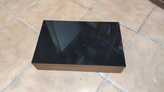 Tapa caja diferenciales cristal negro y madera
