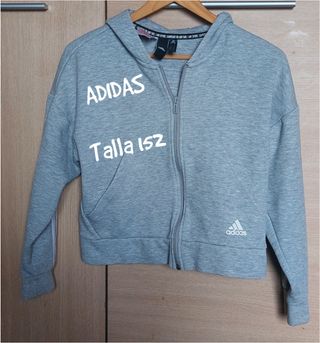 Sudadera Adidas gris talla 152