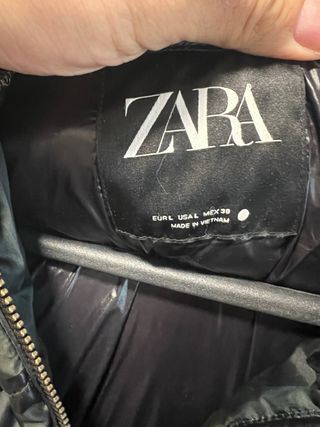 Cazadora Zara Estampado Militar Verde