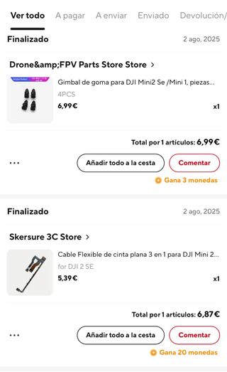 DJI Mini 2 SE ¡PARA REPARAR! 