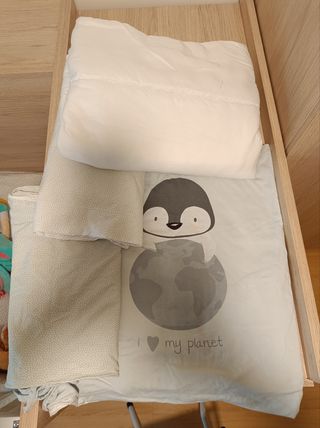 Juego de sábanas de cuna + funda nordica y nórdico