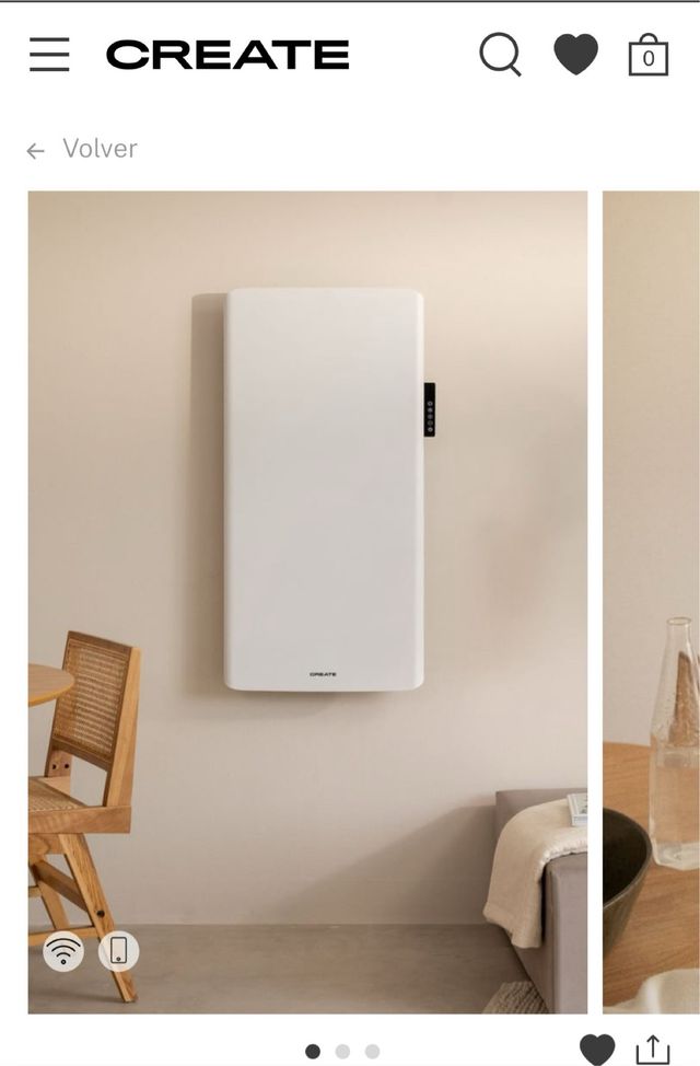 Radiador Convector 2000W Blanco Nuevo caja abiert