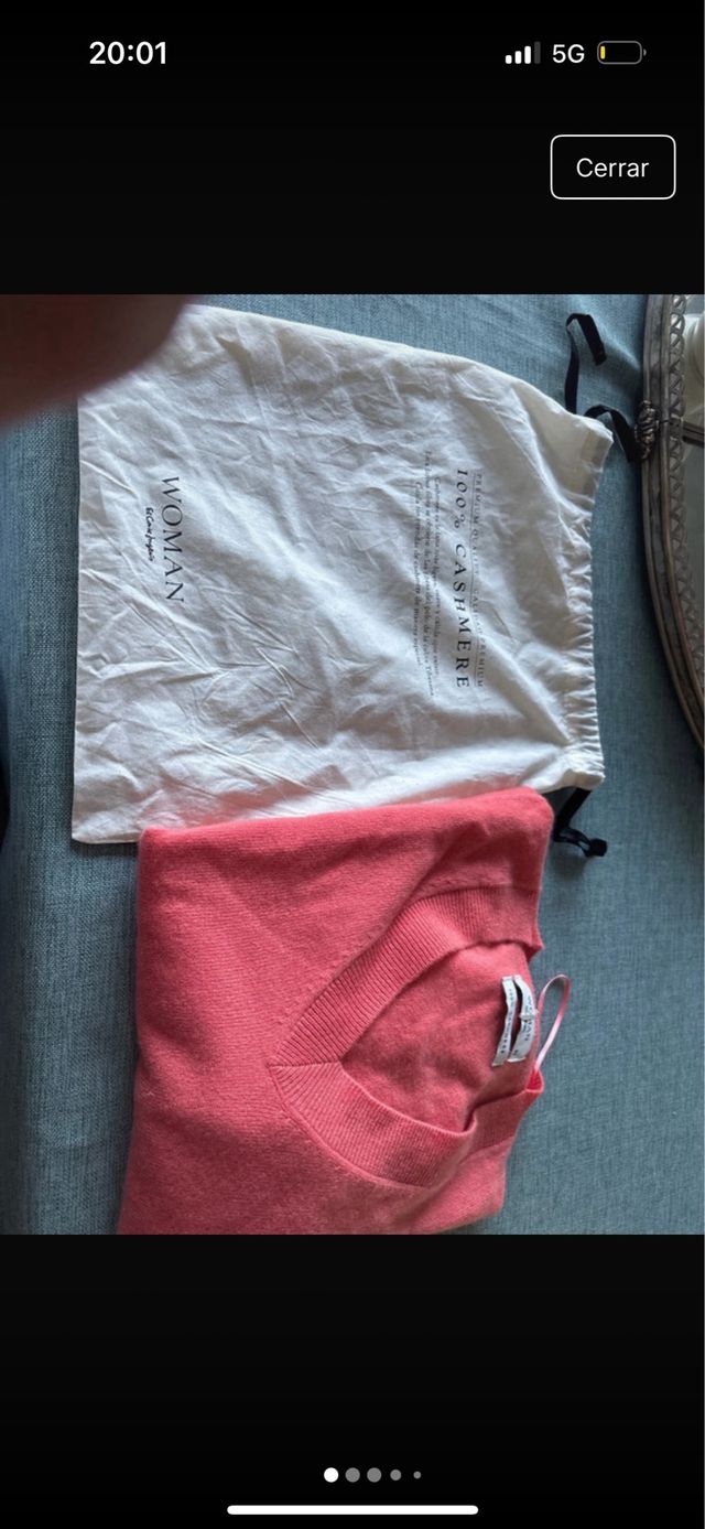 Jersey 100 por cien cashmere Corte Ingles