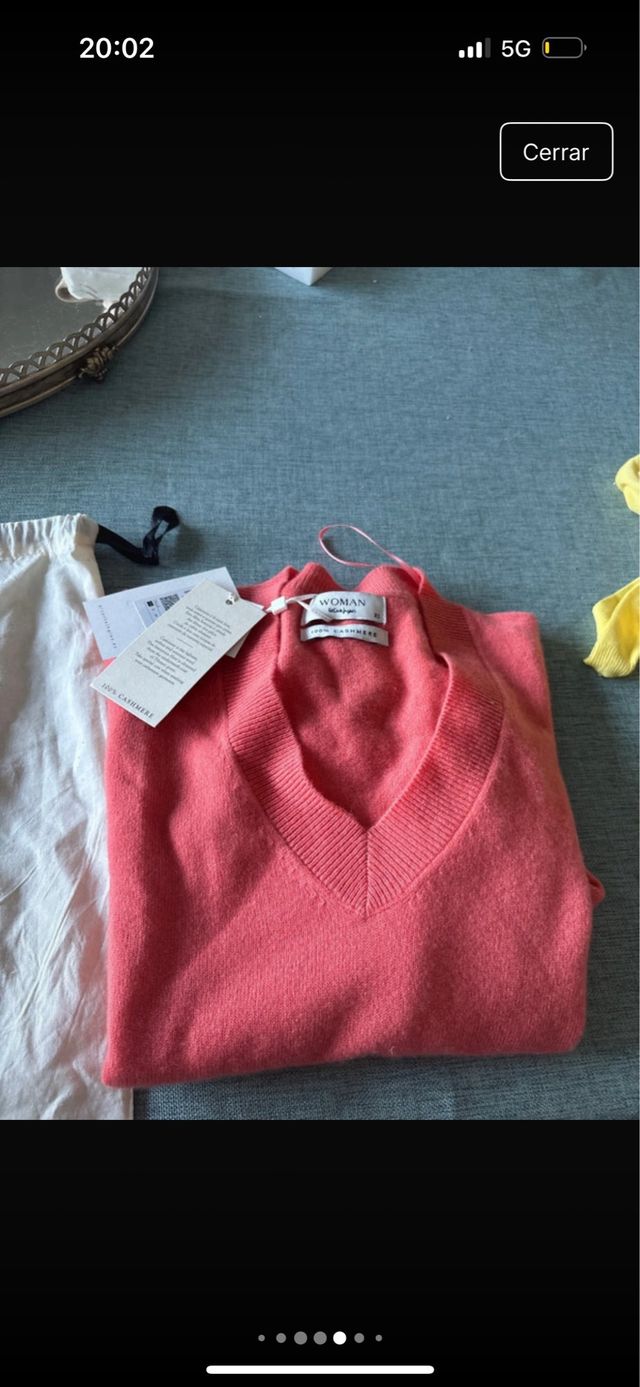 Jersey 100 por cien cashmere Corte Ingles