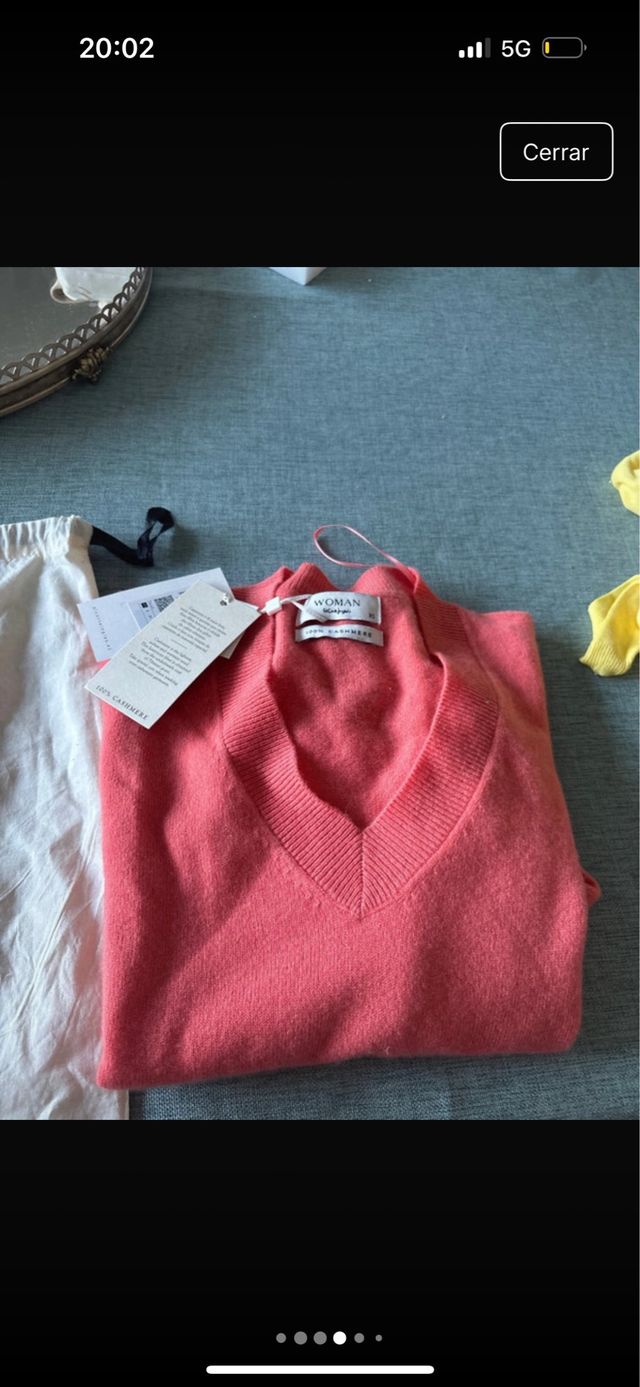 Jersey 100 por cien cashmere Corte Ingles