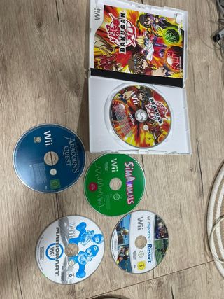 Consola Wii con mandos y volante
