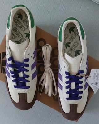 Adidas Samba OG Blanco Purpura  & Chocolate