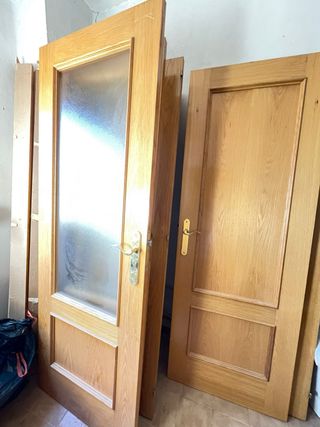 Puertas de madera maciza