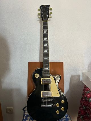Guitarra Eléctrica Negra Milestone