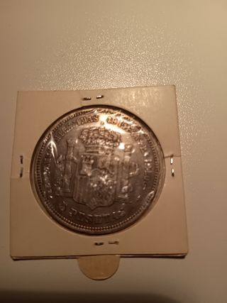 Moneda Amadeo I 5 pts 1871